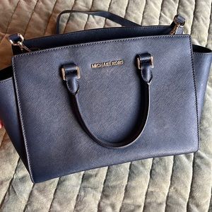 Navy Michael Kors Handbag